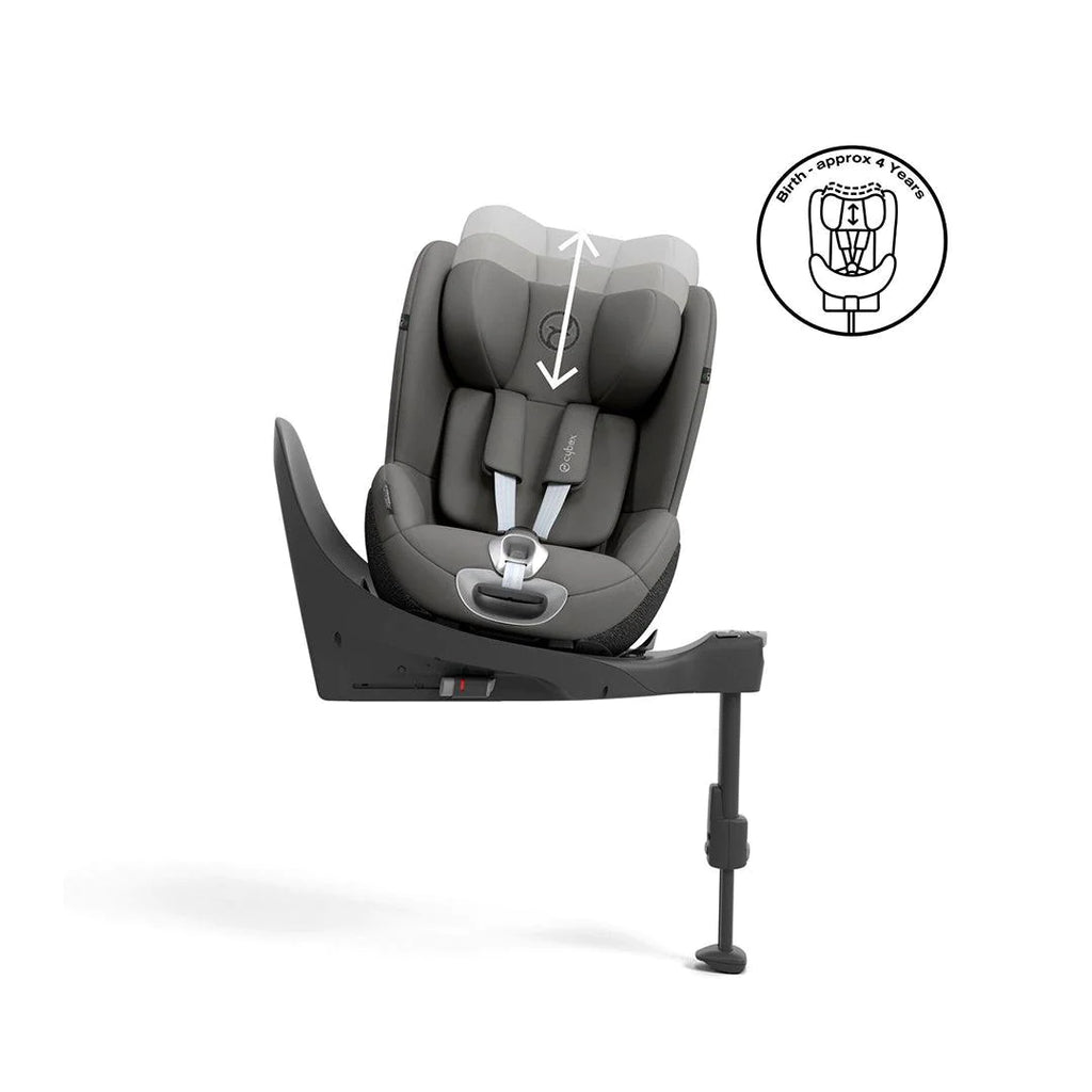 CYBEX Sirona T i-Size Car Seat - Mirage Grey - The Baby Service
