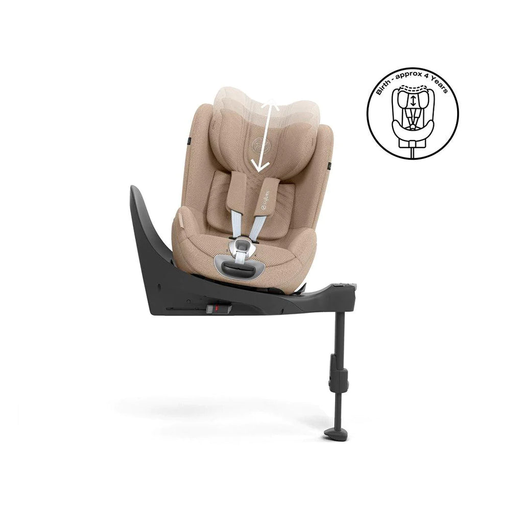 CYBEX Sirona T i-Size Plus Car Seat - Cozy Beige - The Baby Service