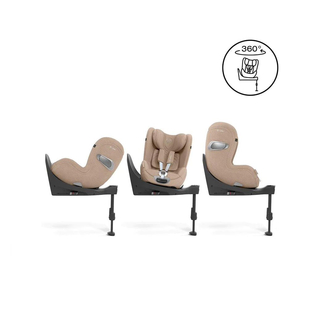 CYBEX Sirona T i-Size Plus Car Seat - Cozy Beige - The Baby Service