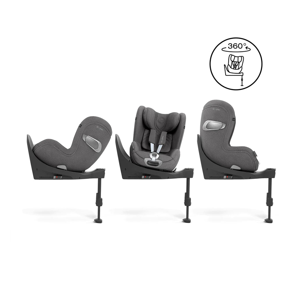 CYBEX Sirona T i-Size Plus Car Seat - Mirage Grey - The Baby Service - Rotation