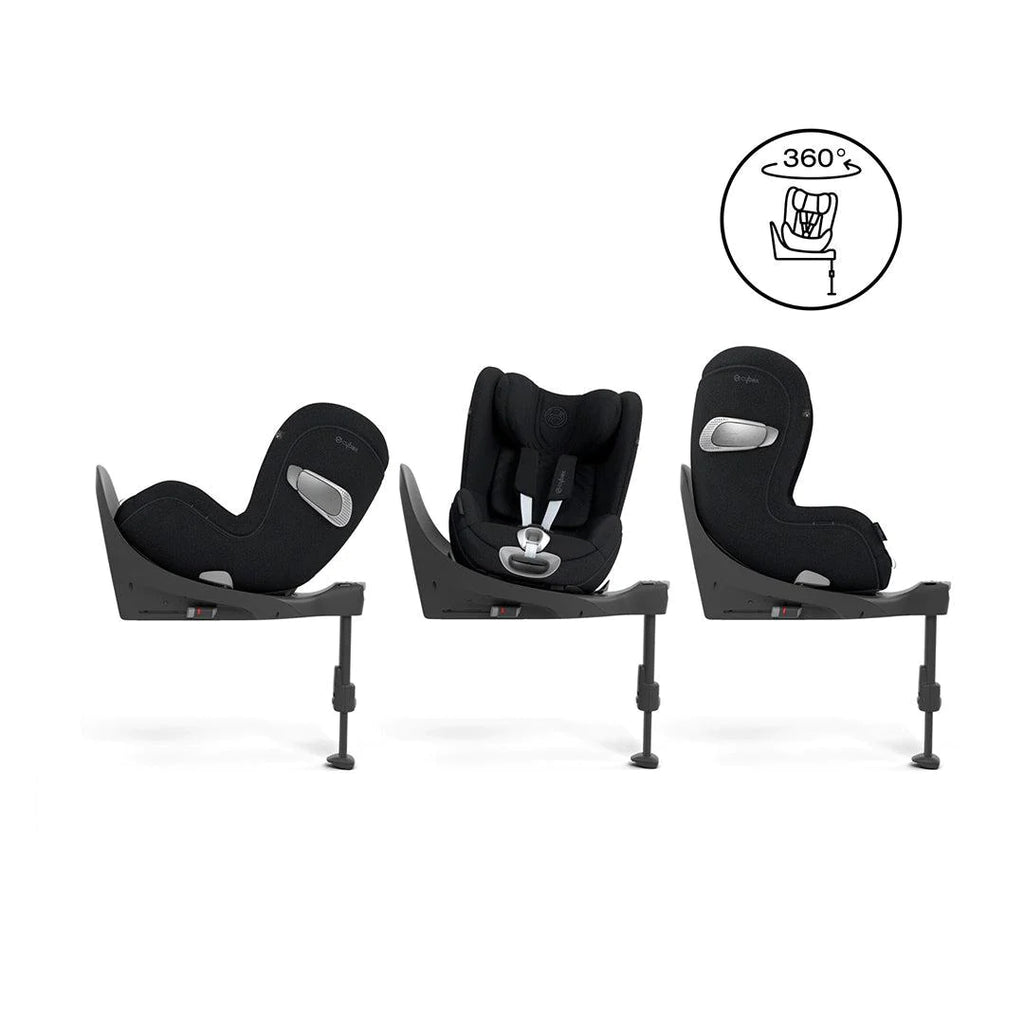 CYBEX Sirona T i-Size Plus Car Seat - Sepia Black - The Baby Service - Rotation