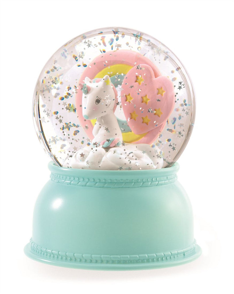 Djeco Unicorn Snow Globe Night Light - Toys - Gifts