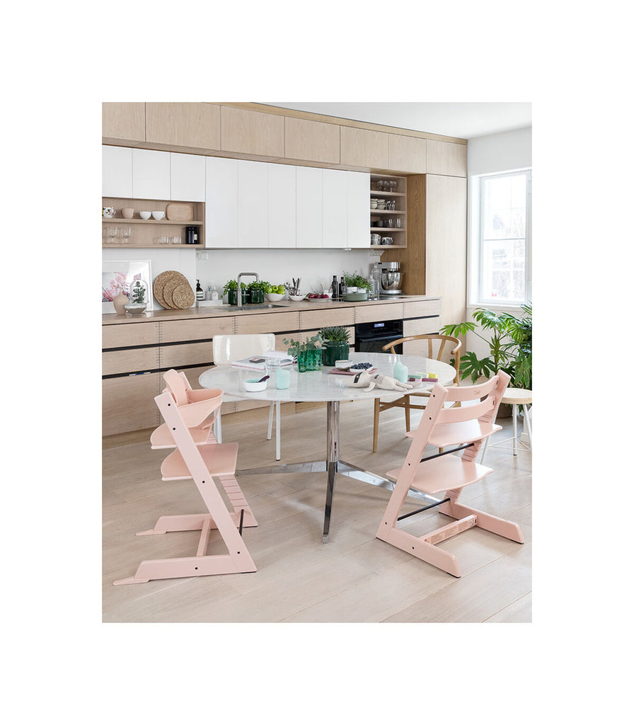 Stokke Tripp Trapp Highchair - Serene Pink - Lifestyle - The Baby Service