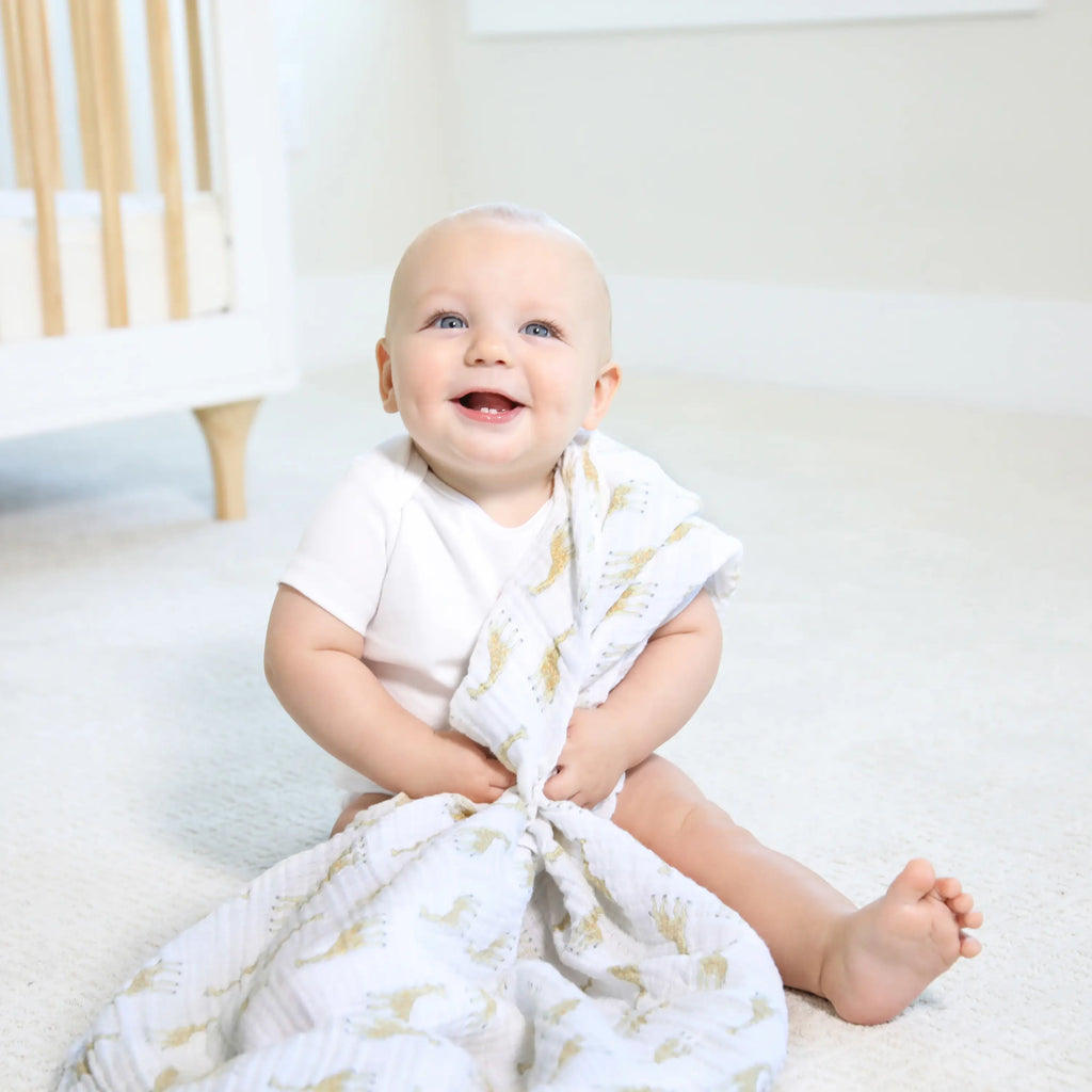 Aden + Anais Essentials Classic Swaddle Blankets - Natural History - 4 Pack - Gifts - The Baby Service