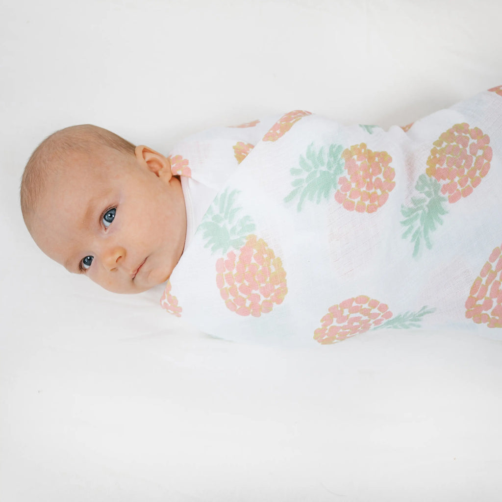 Aden + Anais Essentials Classic Swaddle Blankets - Tropicalia - 4 Pack - Baby Shower Gifts - The Baby Service