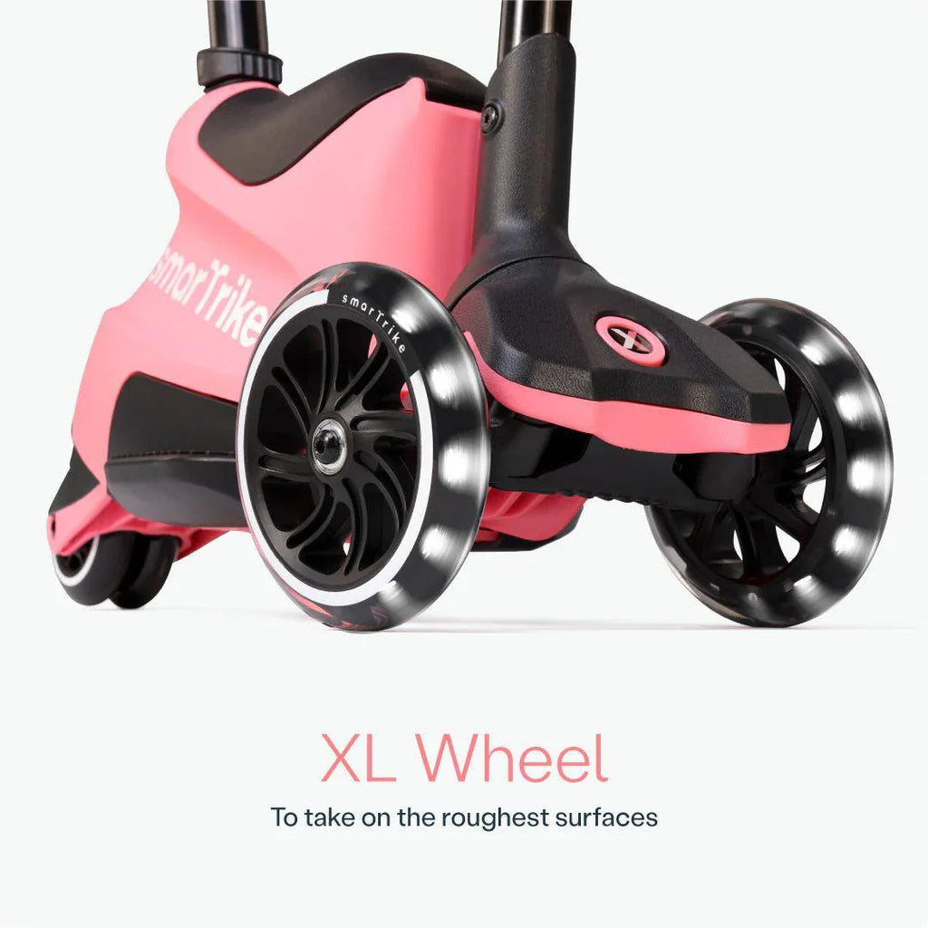 smarTrike Xtend Ride On Scooter Plus From 12 Months to 12 Years - Salmon Pink - The Baby Service