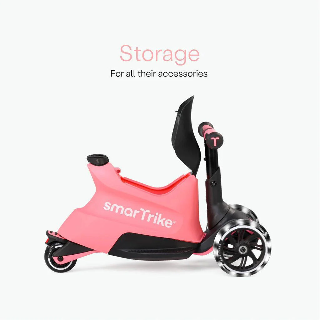 smarTrike Xtend Ride On Scooter Plus From 12 Months to 12 Years - Salmon Pink - The Baby Service