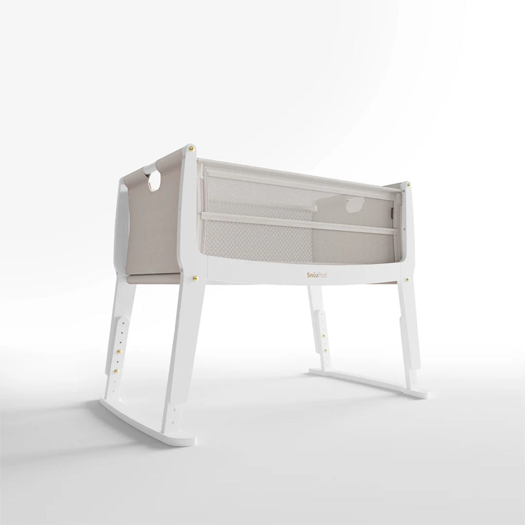 Snuzpod Studio Bedside Crib - Paris White - Product - The Baby Service