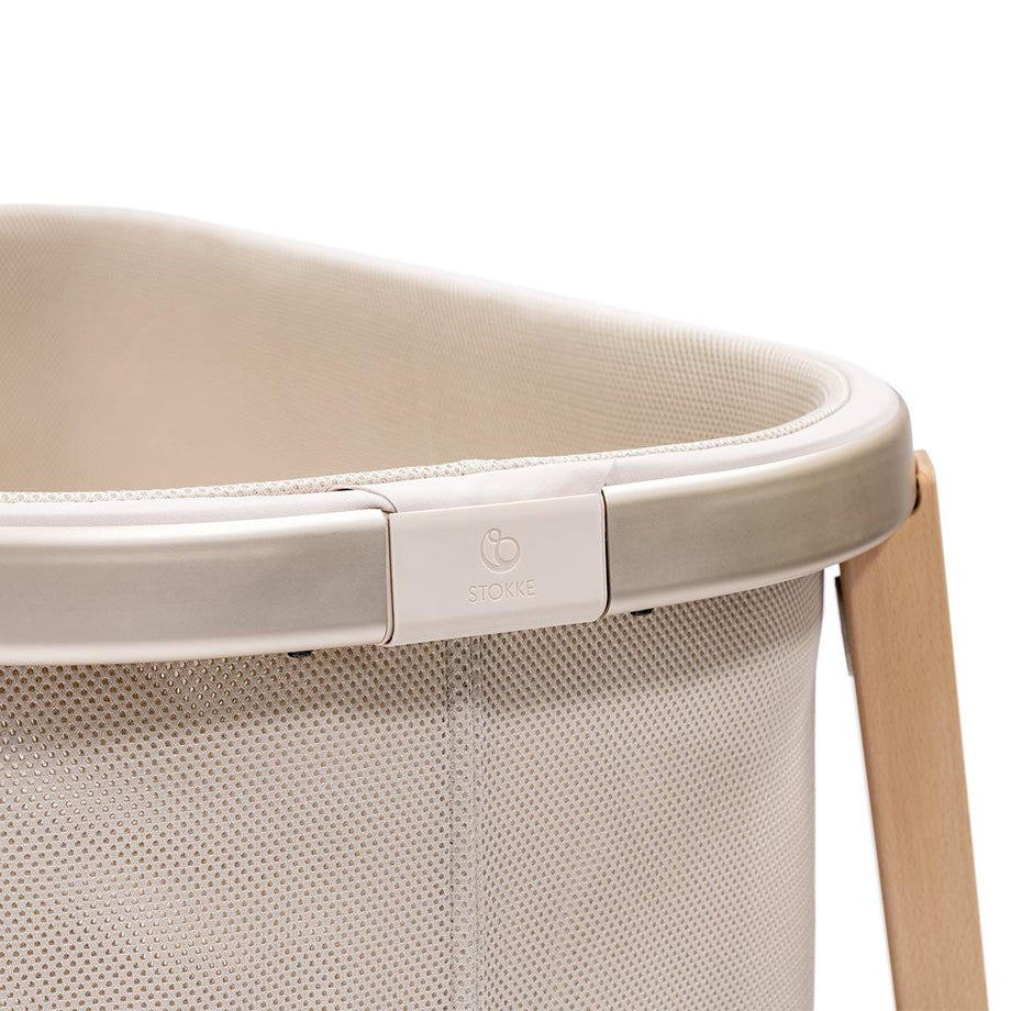 Stokke Snoozi Bassinet Sandy Beige Moses Basket The Baby Service