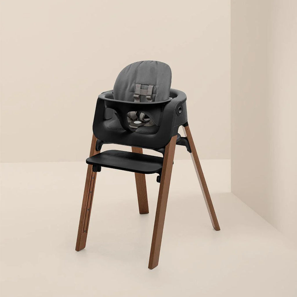 Stokke Steps Chair Bundle Set - Black / Golden Brown - The Baby Service