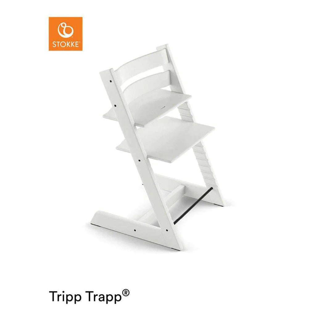 Stokke Tripp Trapp Highchair - White - Feeding - The Baby Service