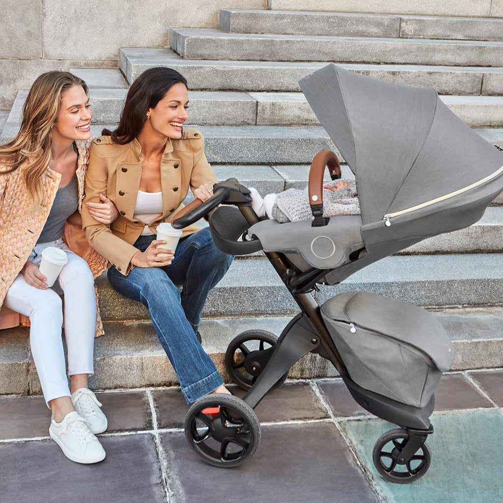 Stokke Xplory X Pushchair Stroller Buggy - Modern Grey - The Baby Service - Lifestyle