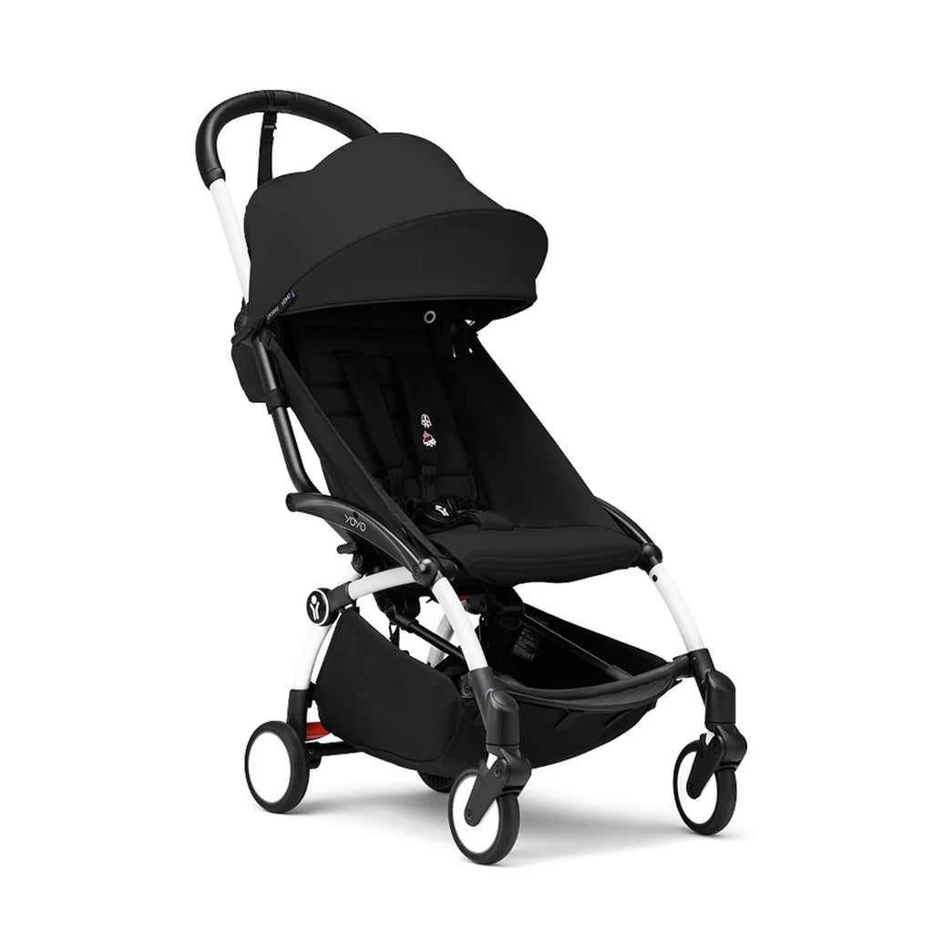 Stokke YOYO³ Stroller from 6 - The Baby Service - Black on White Frame