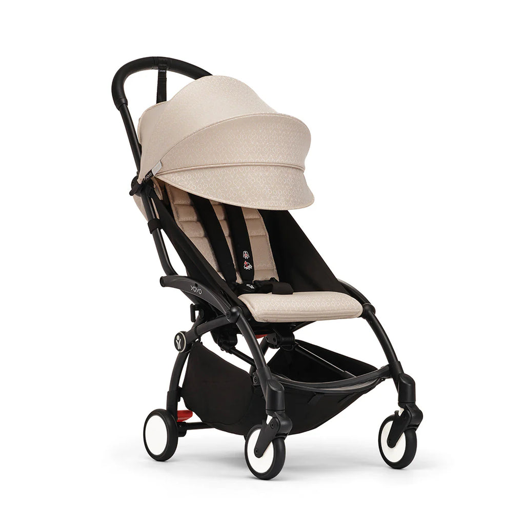 Stokke YOYO³ Stroller from 6 - The Baby Service - Bonpoint Beige on Black Frame