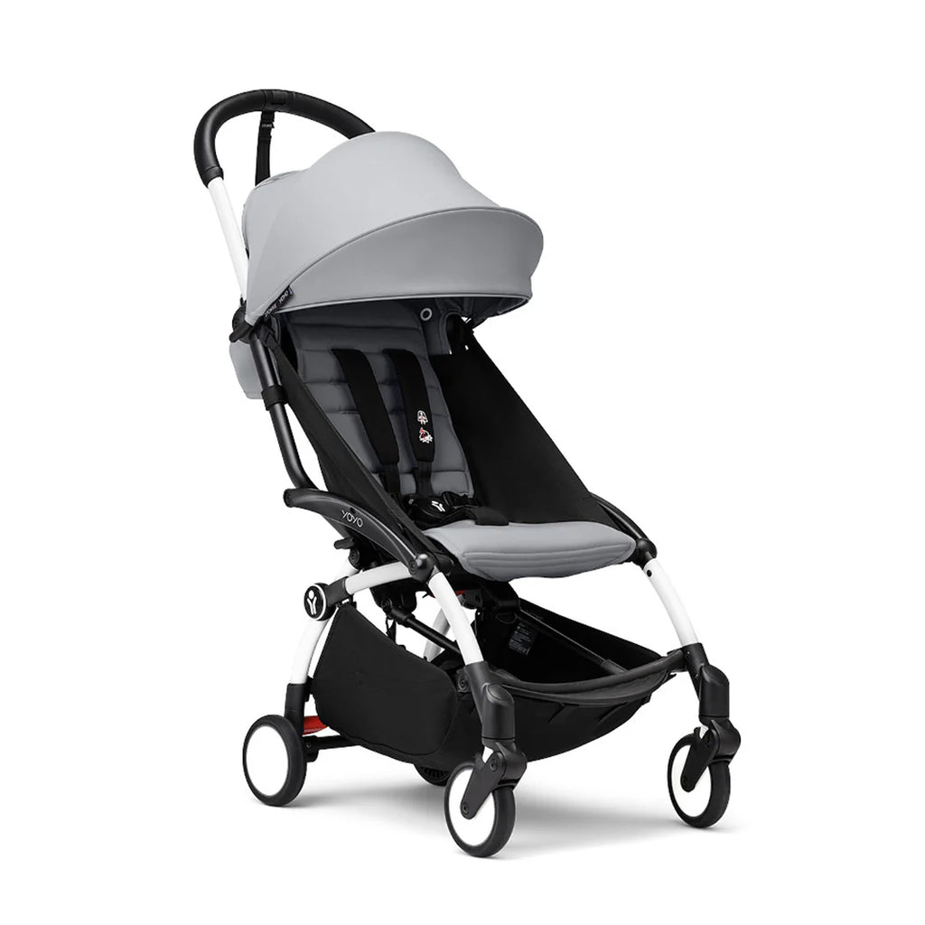 Stokke YOYO³ Stroller from 6 - The Baby Service - Stone on White Frame