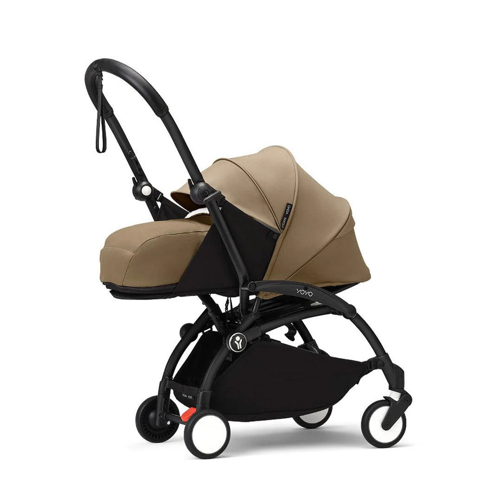 Stokke YOYO³ Stroller with Newborn Pack - The Baby Service - Toffee on Black Frame