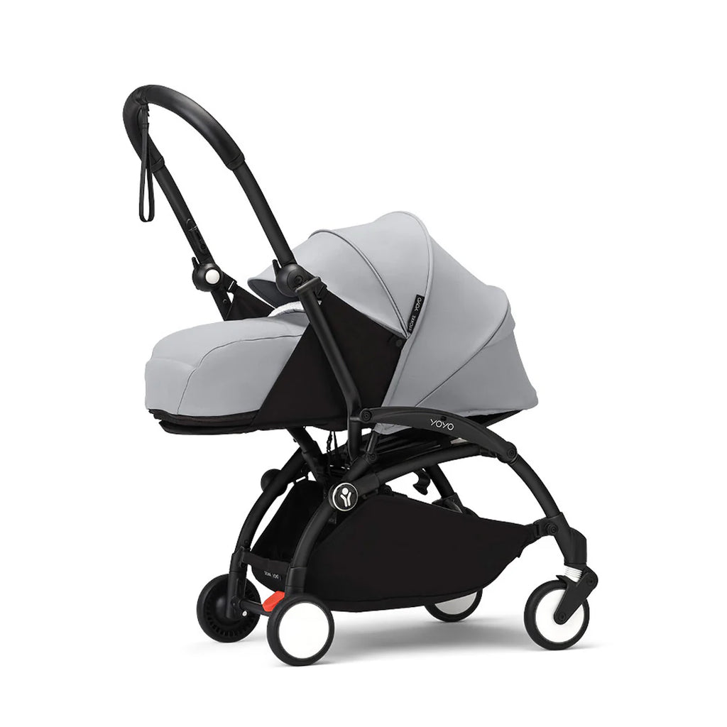 Stokke YOYO³ Stroller with Newborn Pack - The Baby Service - Stone on Black Frame