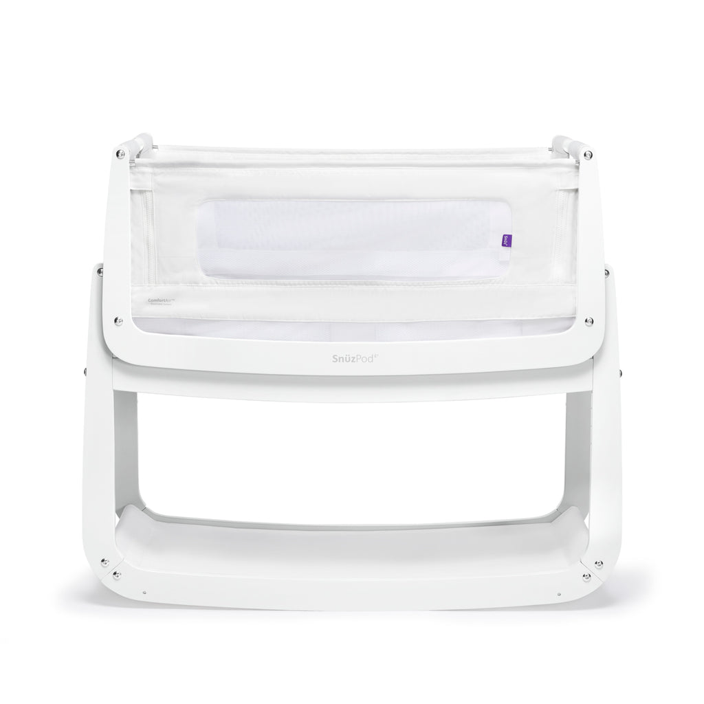 SnuzPod4 Bedside Crib White - The Baby Service
