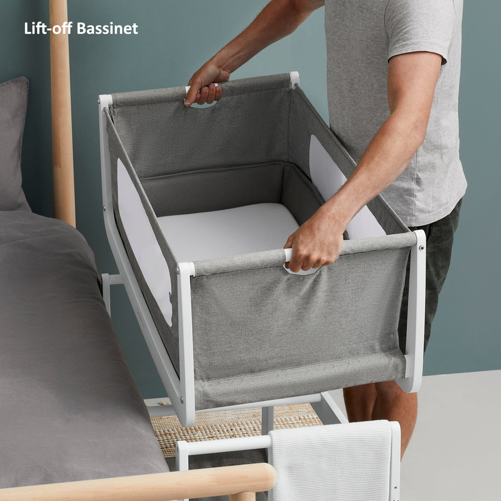 SnuzPod4 Bedside Crib - Dusk Bedroom Cot - The Baby Service