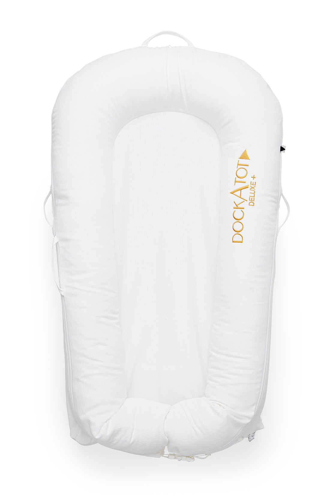 DockATot Deluxe Plus Baby Pod Nest in Pristine White Moses