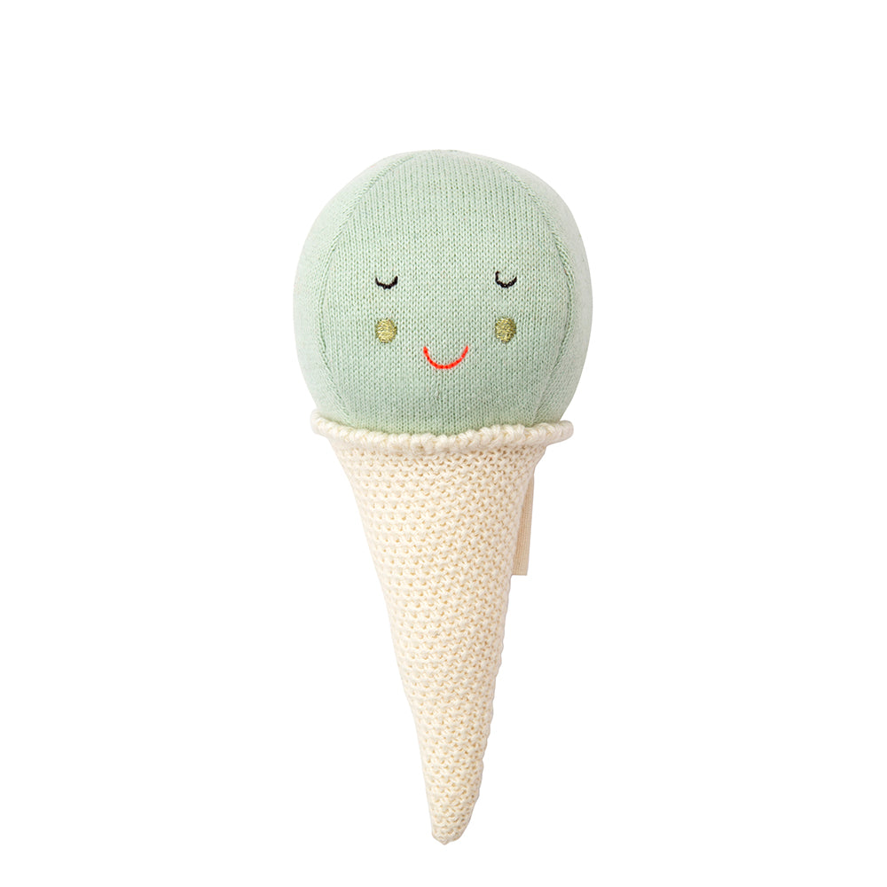 Meri Meri Mint Ice Cream Baby Rattle - Cute Gift Ideas - The Baby Service