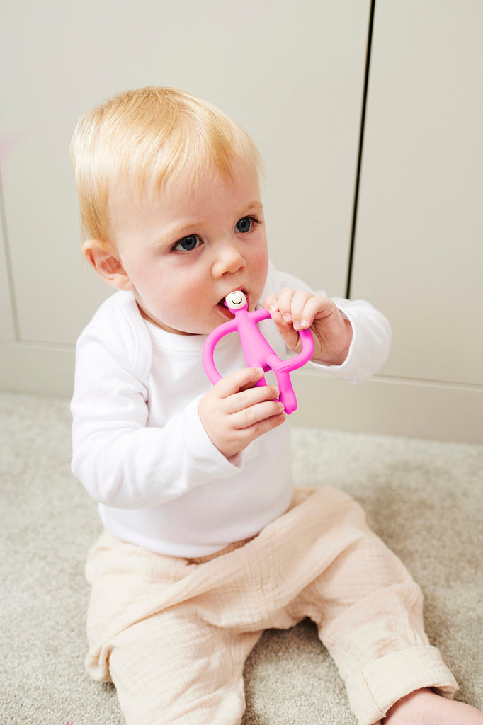 Buy Matchstick Monkey Teething Toy and Gel Applicator - Pink - The Baby Service - Lifestyle