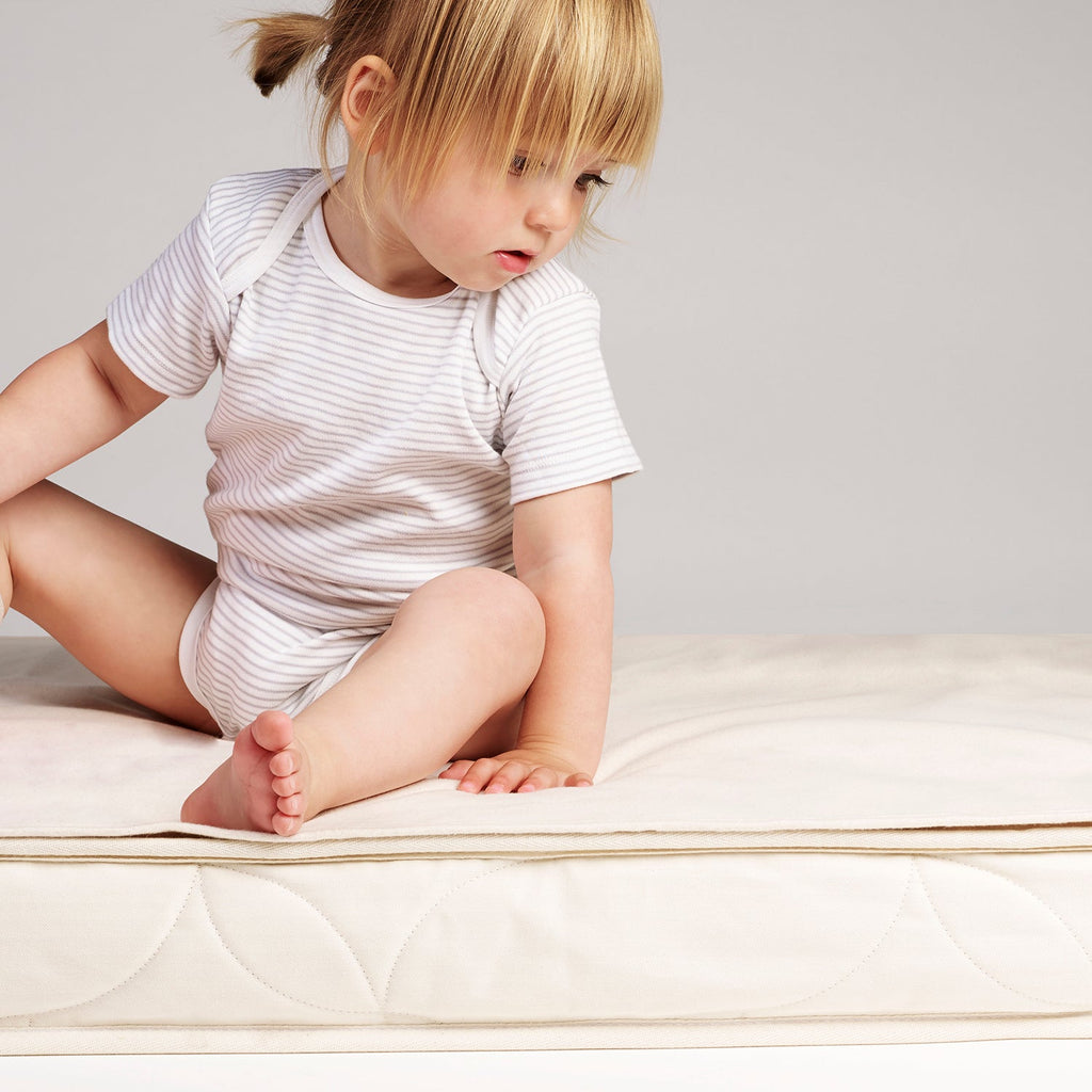 Organic Cotton Cot Mattress Protector - 60 x 120 - Waterproof Cover - The Baby Service - Shop - Chobham