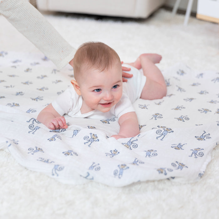 Aden + Anais Jungle Jam Swaddles 4 Pack - Lifestyle - The Baby Service