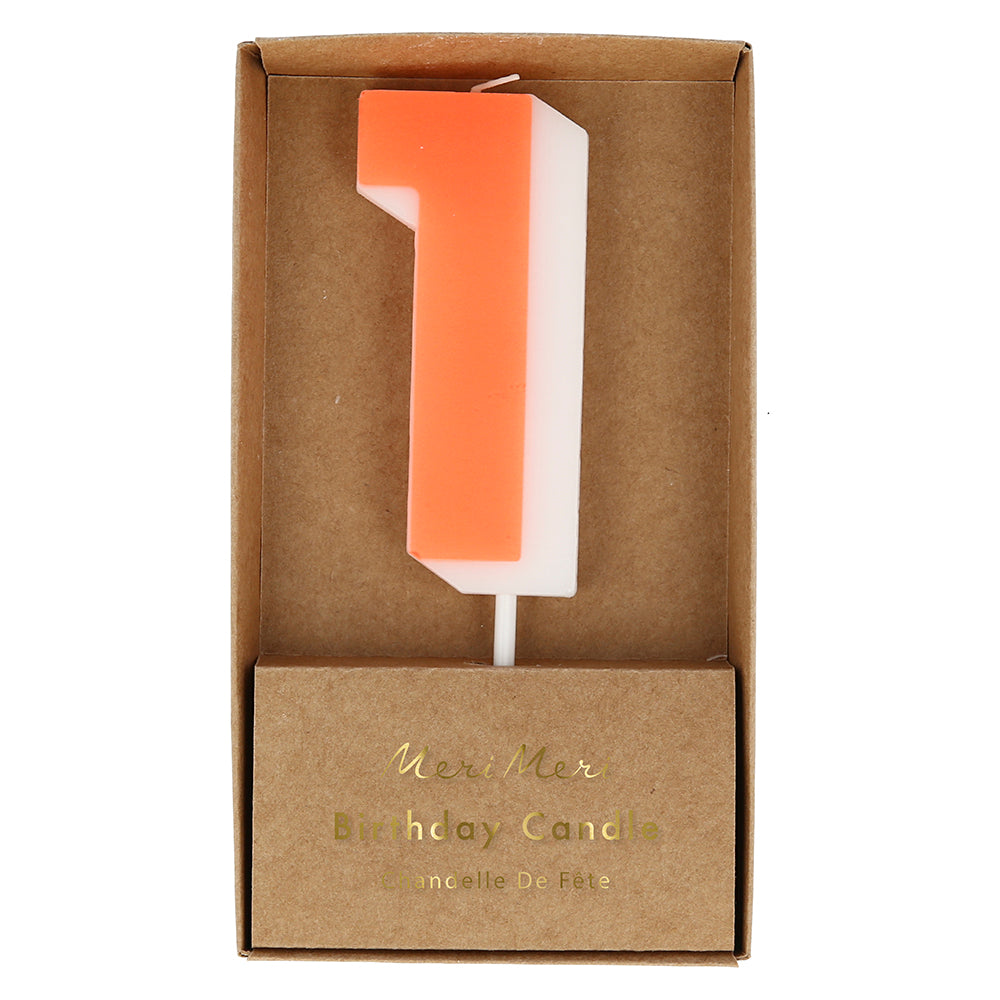 Meri Meri - Number 1 Birthday Candle - The Baby Service