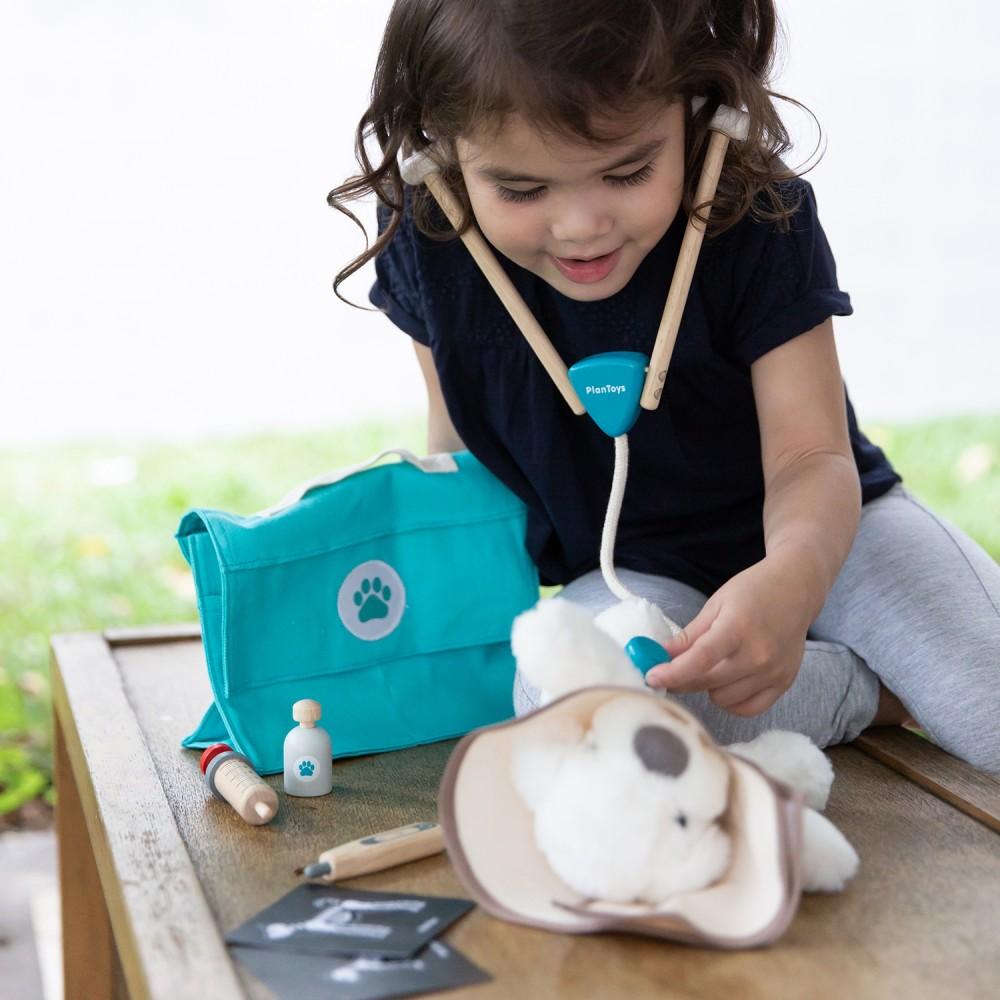 Plan Toys Vet Set - Wooden Gift Animal Gift Ideas - Lifestyle 