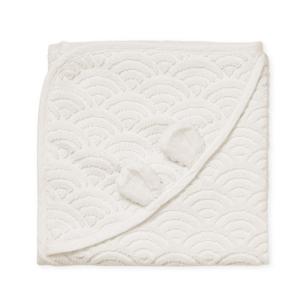 Cam Cam Copenhagen - Hooded Baby Towel Off-White - The Baby Service