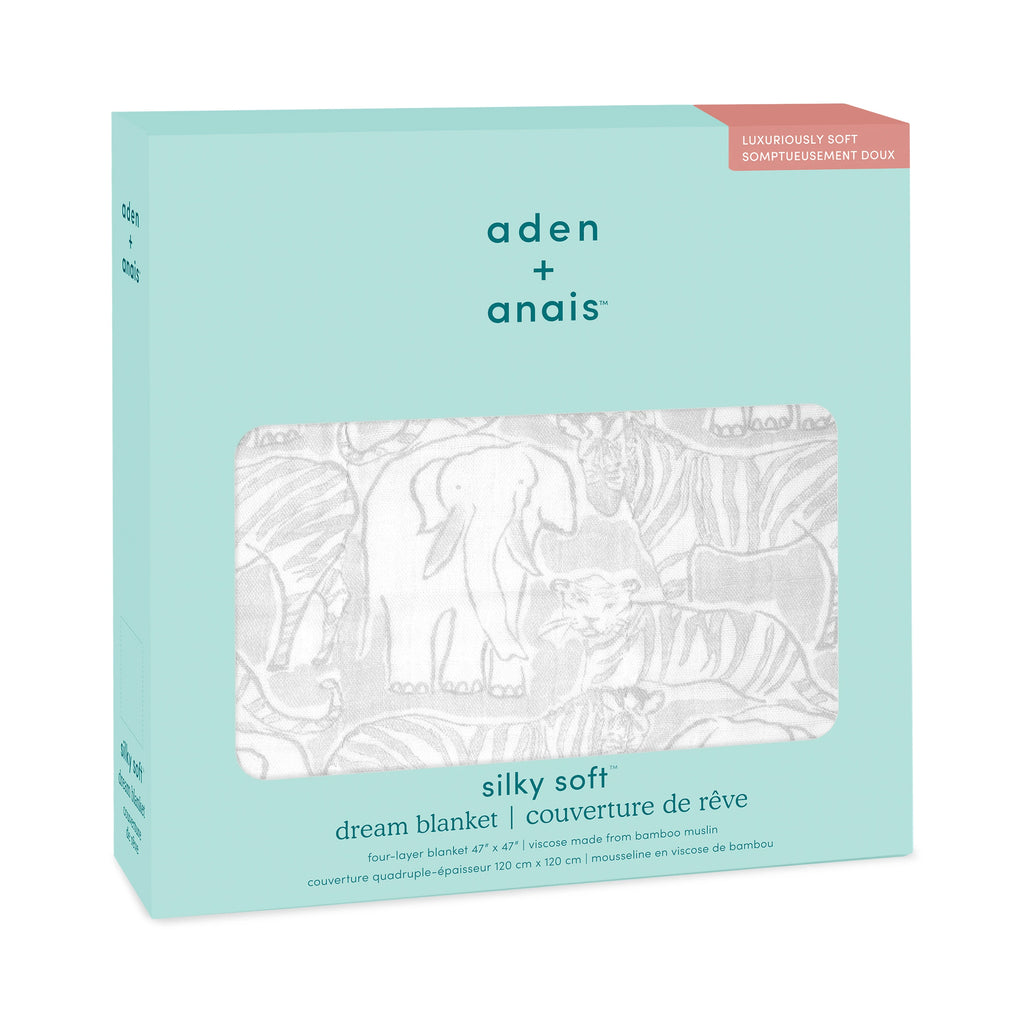 Aden + Anais - Culture Club Animal Kingdom Silky Soft Blanket - The Baby Service.com