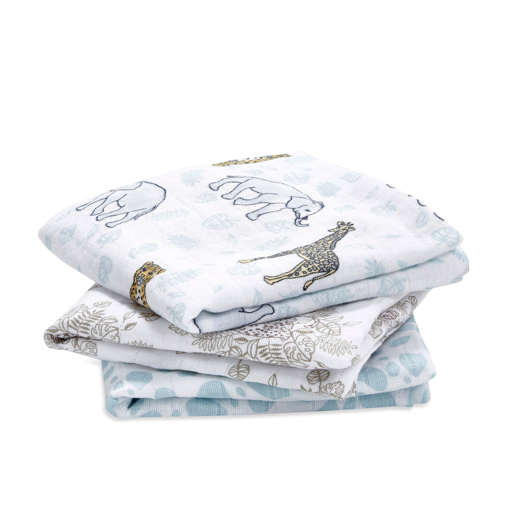 Aden + Anais Jungle Tropical Musy Muslin Squares 3 Pack - The Baby Service