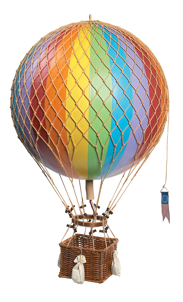 Rainbow Coloured Authentic Models Royal Aero Hot Air Balloon - Large