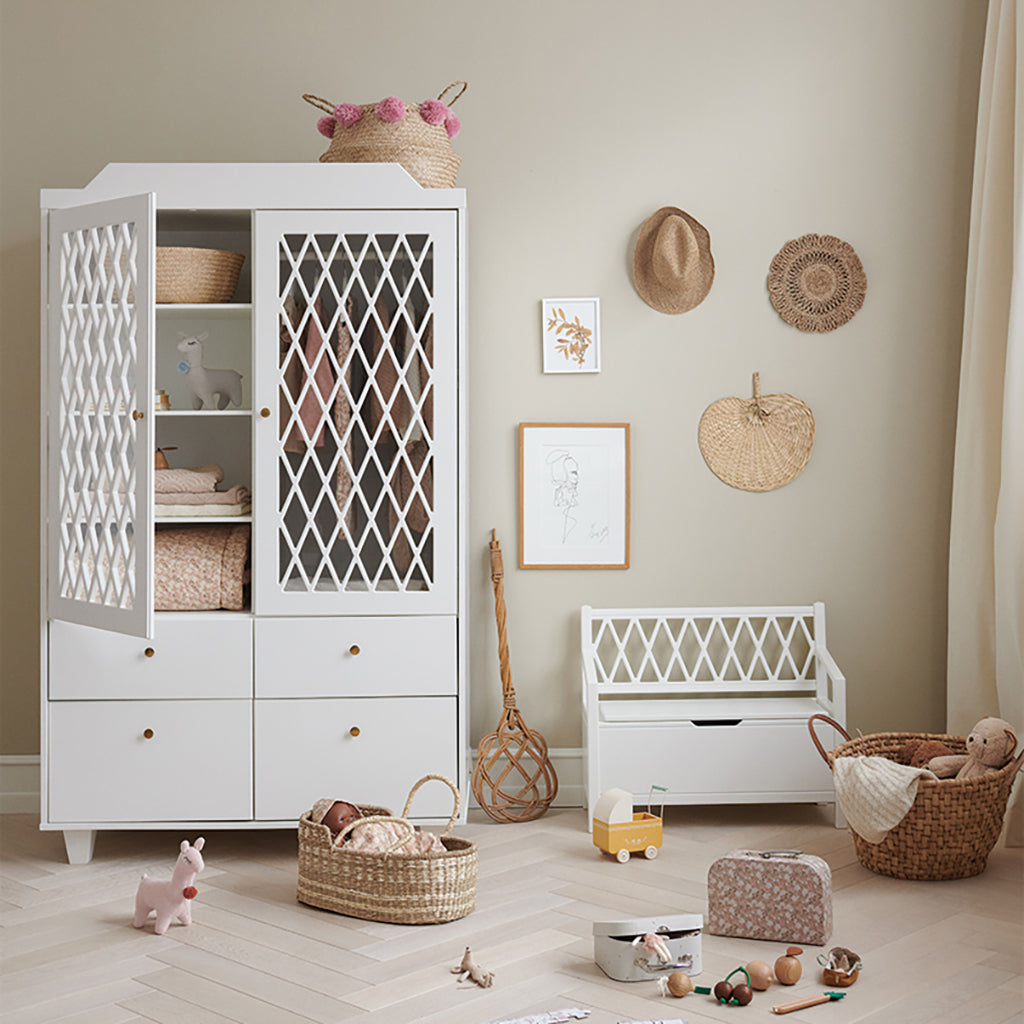 Cam Cam Copenhagen Harlequin Wardrobe - White - Luxury Furniture - The Baby Service