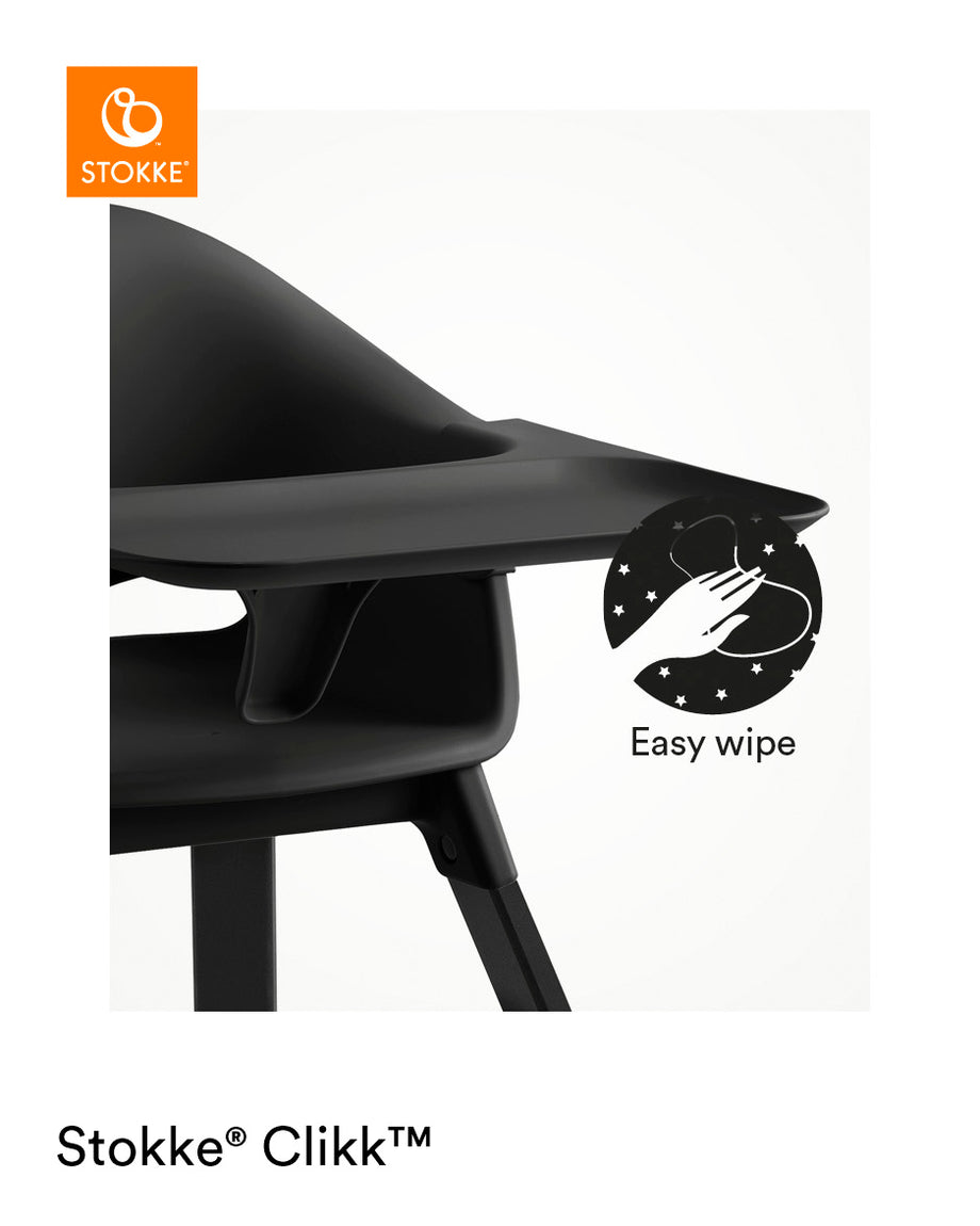stokke steps black oak Stokke Clikk Highchair - Black Natural | Baby Chair