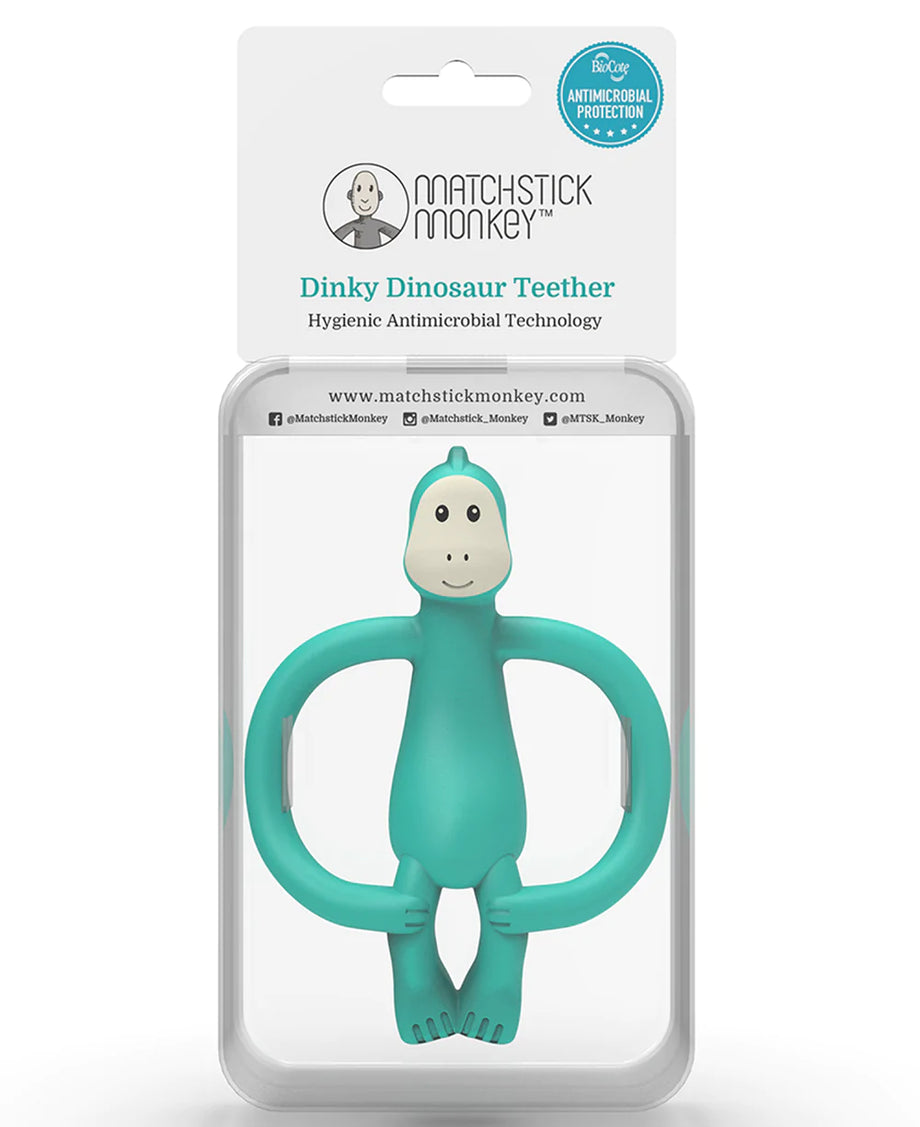 Dinky Dinosaur Matchstick Monkey Animal Teether - Teether – Bumbles & Boo