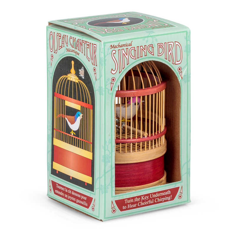 Boxed Mechanical Singing Bird Classic Toy