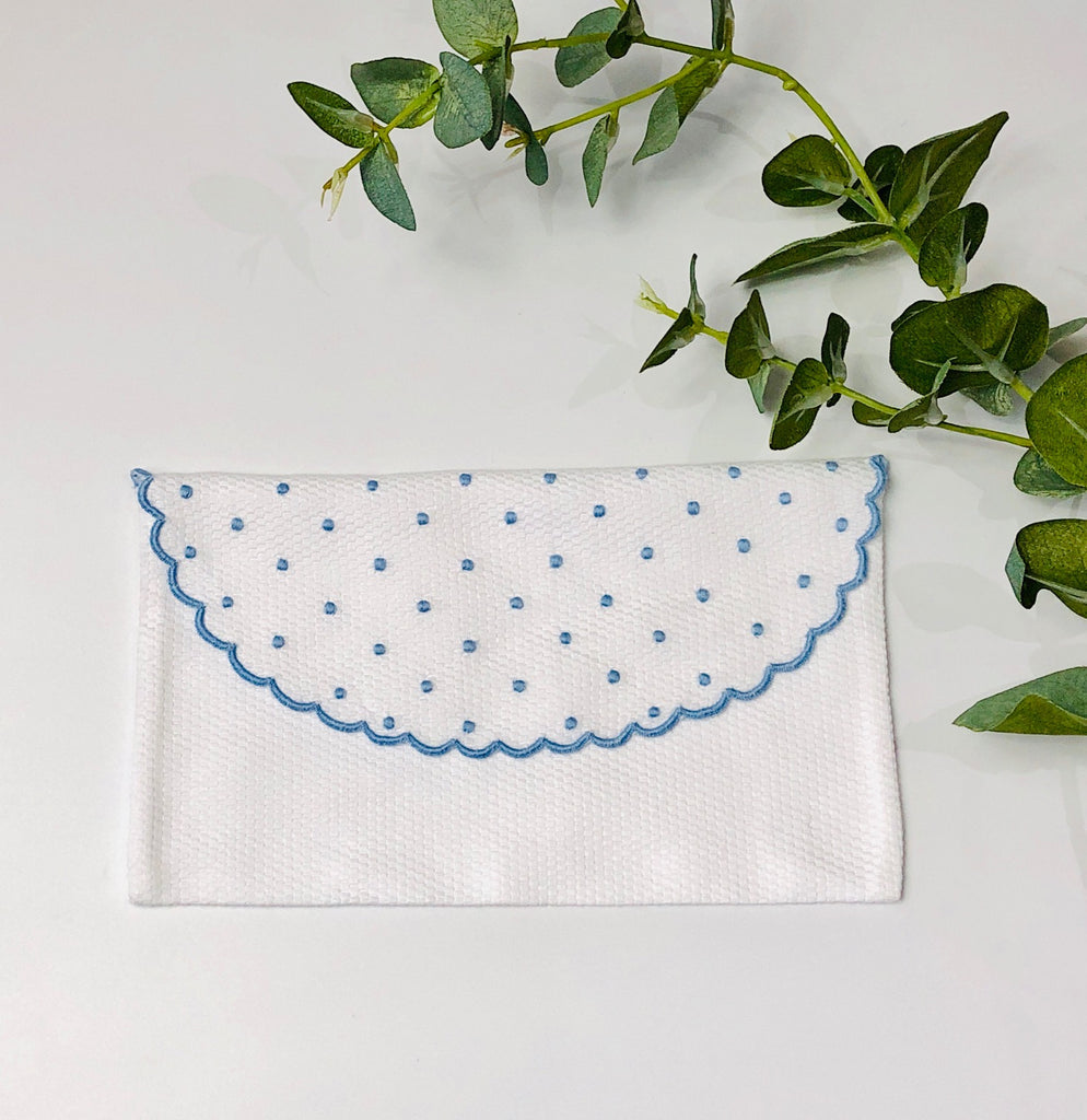Piaro Baby's First Embroidered Document Holder Blue