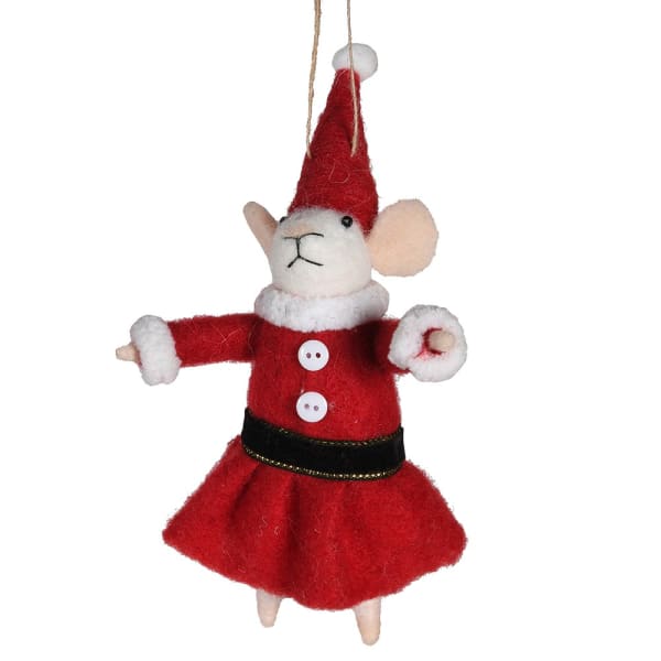 Mrs Claus Mouse Bauble - The Baby Service