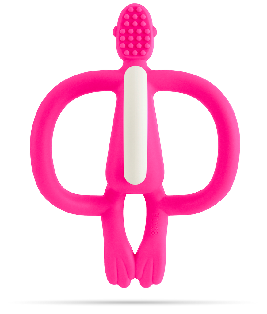 Buy Matchstick Monkey Teething Toy and Gel Applicator - Pink - The Baby Service