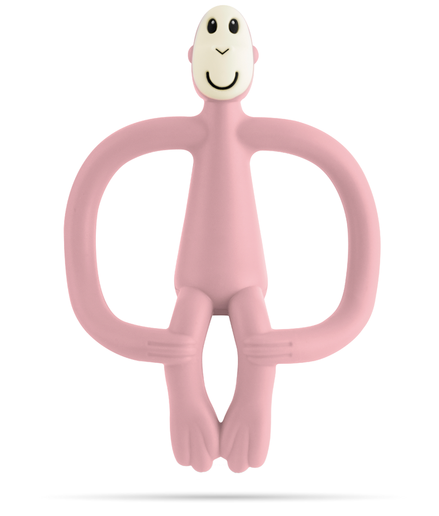 Matchstick Monkey Teething Toy and Gel Applicator - Dusty Pink - The Baby Service