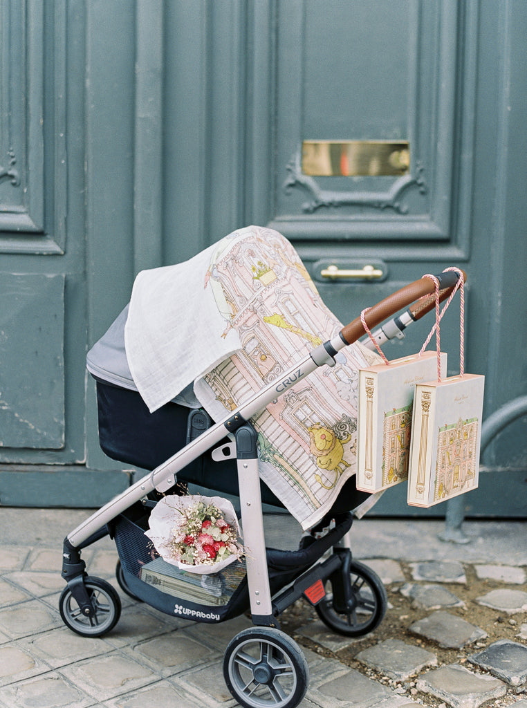 Atelier Choux - Organic Swaddle - Monceau Mansion - Luxury Swaddle - The Baby Service