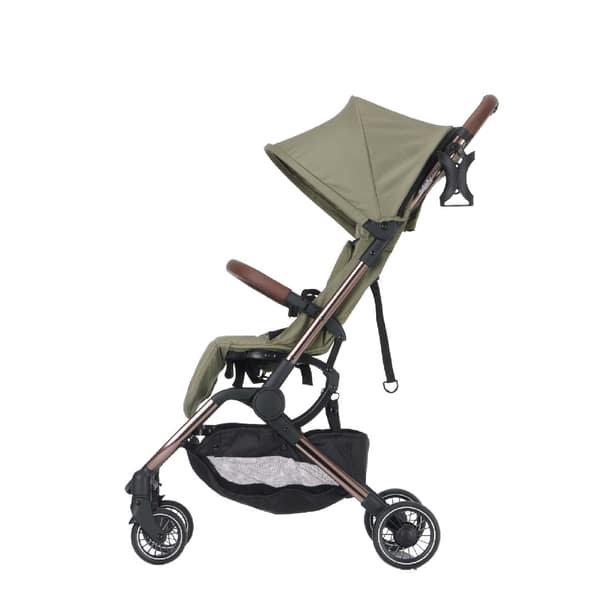 Didofy Aster 2 Pushchair - Olive Green - Compact Stroller - Side Profile - The Baby Service