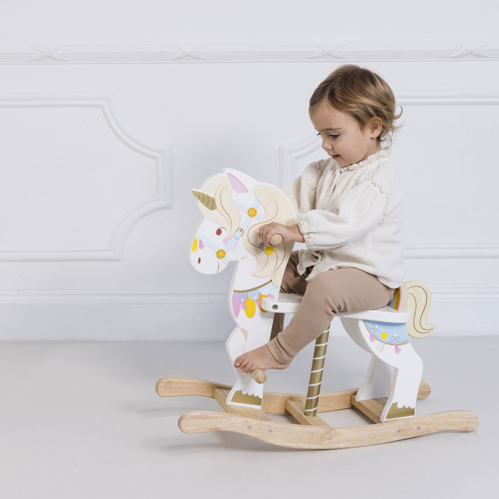 Le Toy Van - Rocking Unicorn Carousel - Wooden Toys - The Baby Service