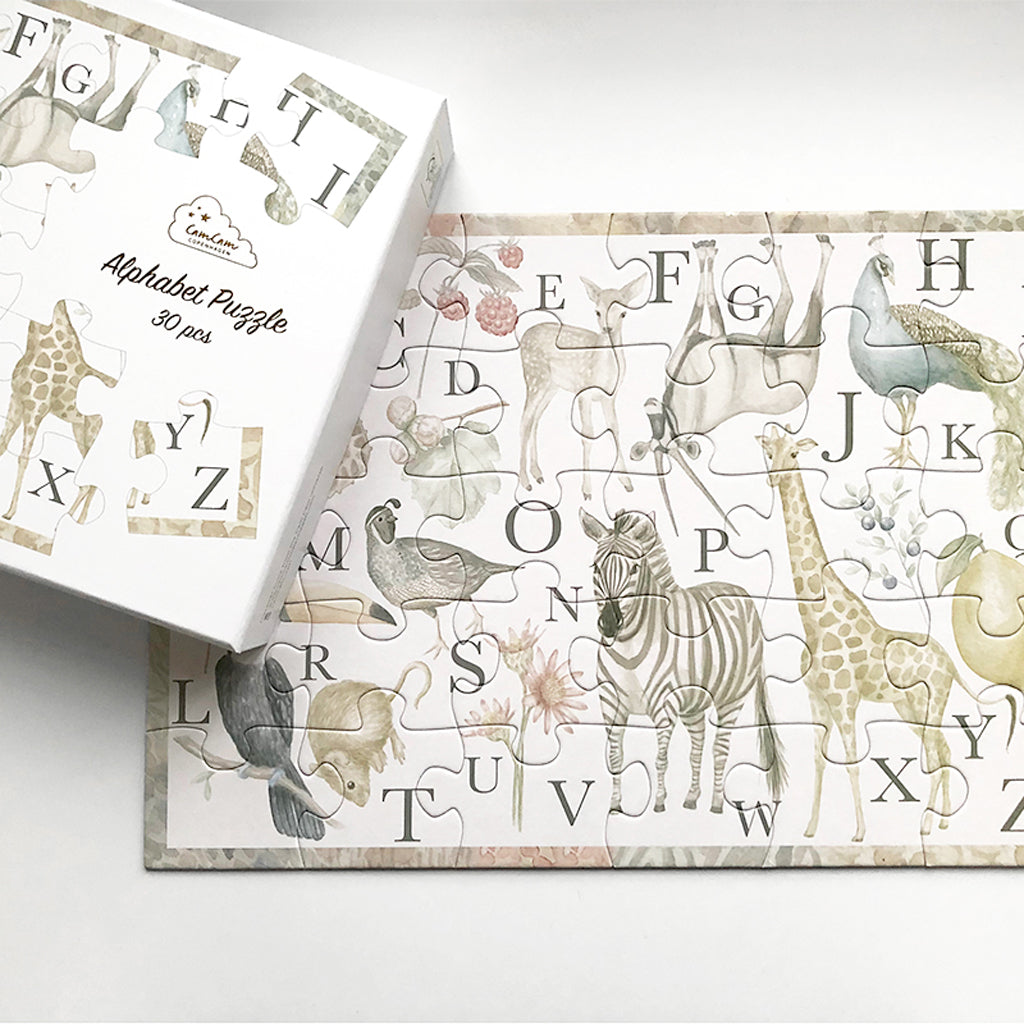 Cam Cam Copenhagen - Alphabet Animals Puzzle - Gift Ideas - The Baby Service