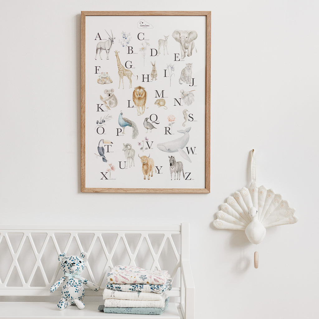 Cam Cam Copenhagen  Alphabet Poster - Nursery Room Decor Design Ideas - The Baby Service
