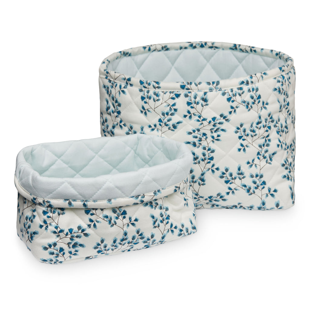 Cam Cam Quilted Storage Basket - Set of Two - Fiori - The Baby Service