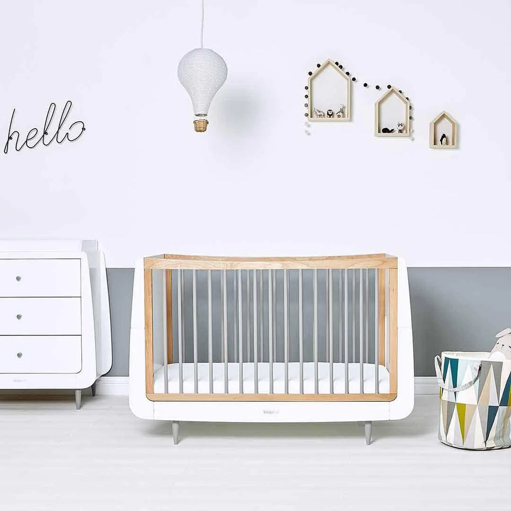 Copy of Copy of SnuzKot Skandi Cot Bed - Grey - Lifestyle - The Baby Service
