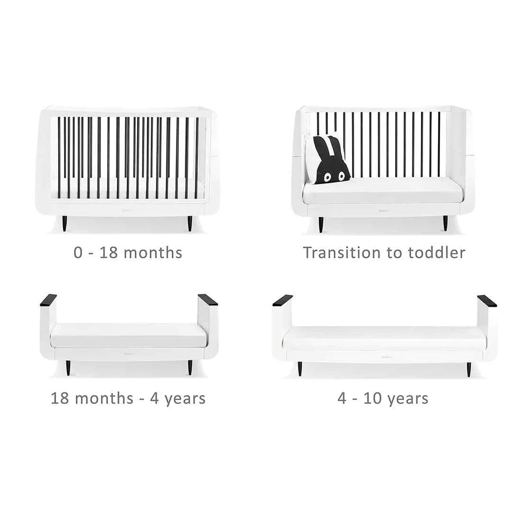 SnuzKot Skandi Cot Bed - Skandi Mono - Toddler Beds - The Baby Service